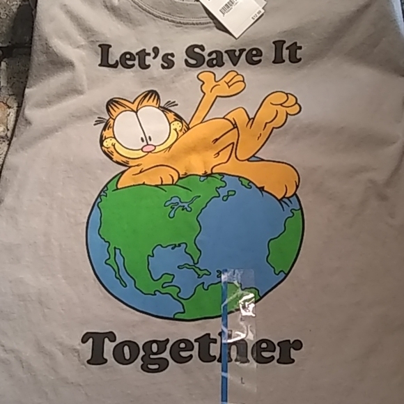 2-PACK Garfield Kids Youth T-Shirt Sz Large